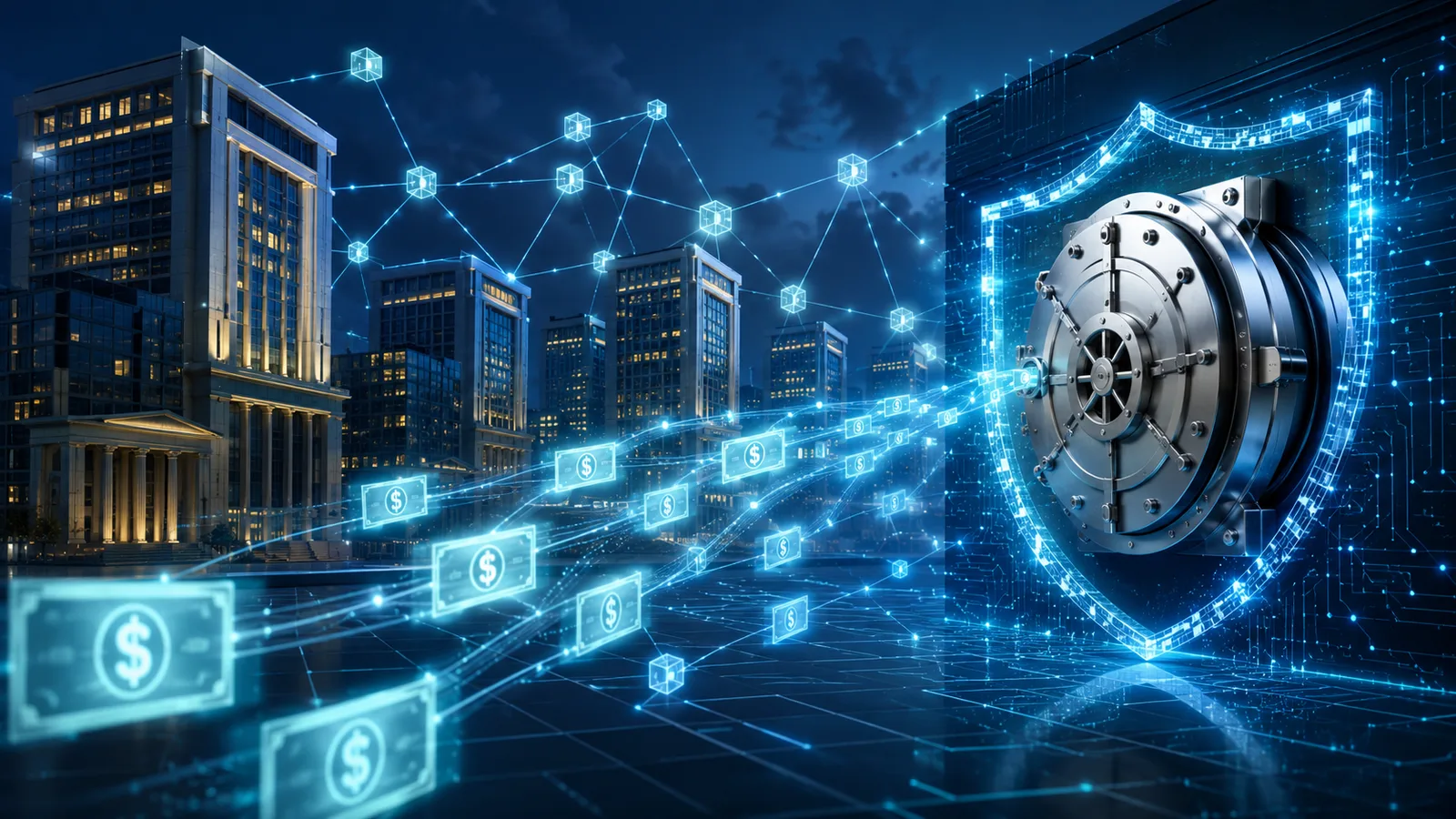 La gran banca de EE.UU. construye una red de depósitos tokenizados para frenar la fuga hacia las stablecoins. La gran banca de EE.UU. construye una red de depósitos tokenizados para frenar la fuga hacia las stablecoins. Fuente: Imagen creada con Inteligencia Generativa