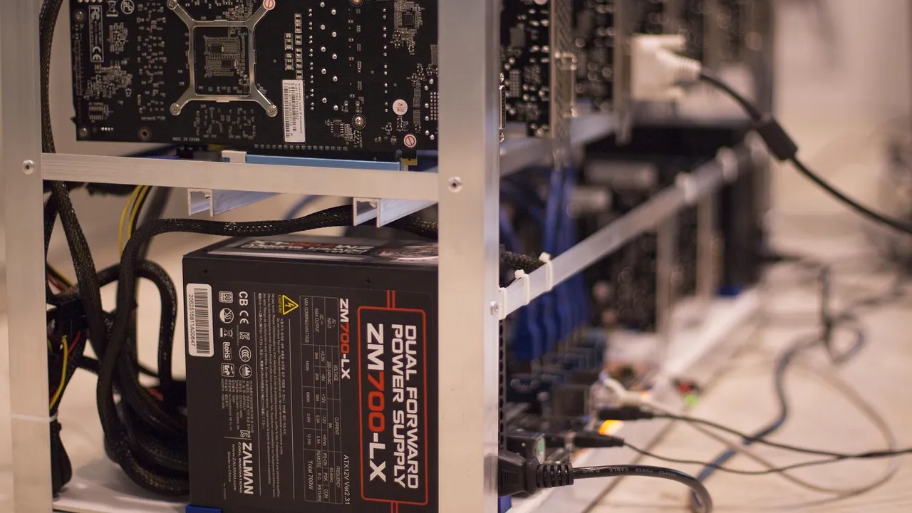 Imagen de archivo sobre minería de criptomonedas