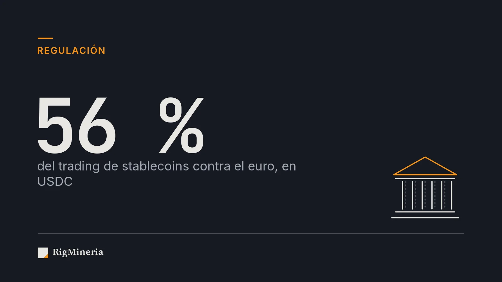 Portada: 56 % del trading de stablecoins contra el euro, en USDC